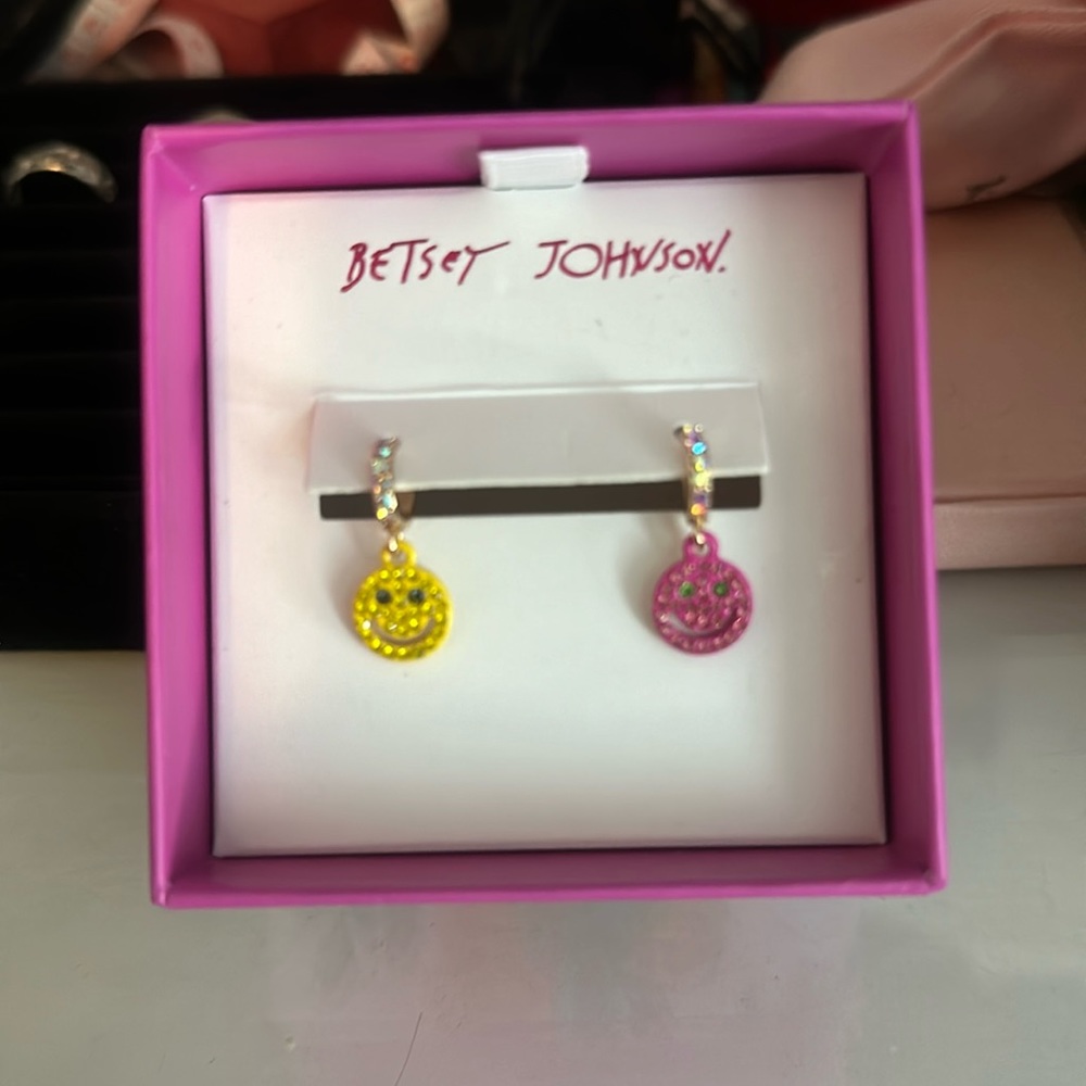 Emoji dangle earrings